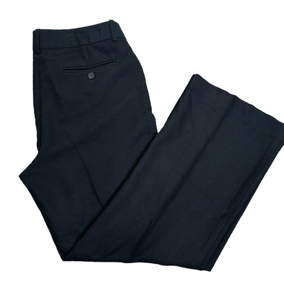 Theory black wool blend pants size 4 office career - Picture 2 of 9